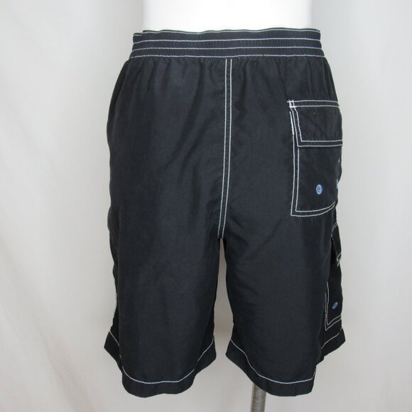 Tommy Bahama Cargo Pocket Black Swim Trunks Men's L Large - Picture 4 of 8